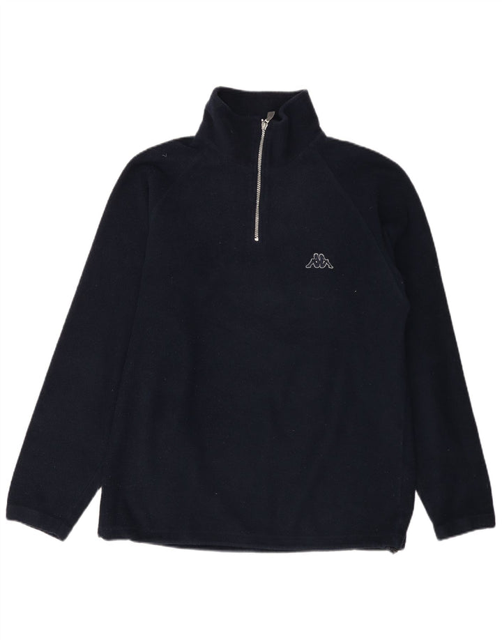 Kappa Fleece Jumper med lynlås til mænd Medium Marineblå