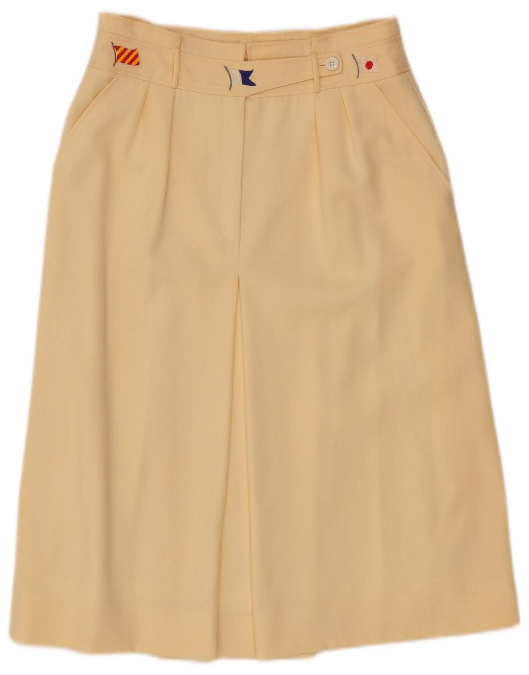 Les Copains A-line nederdel til kvinder W28 Medium Off White Uld