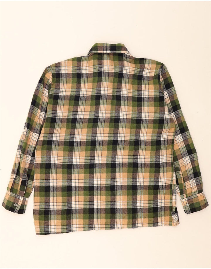 VINTAGE Mens Flannel Shirt Large Multicoloured Check Acrylic Vintage Vintage and Second-Hand Vintage from Messina Hembry 