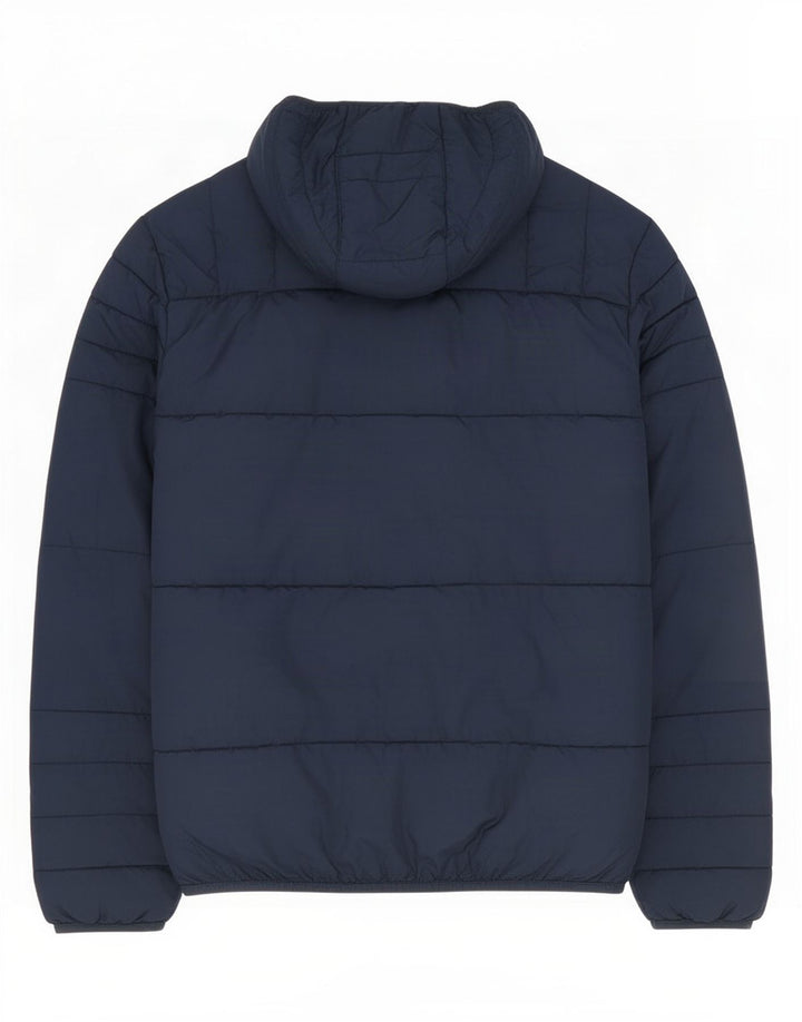 Jack & Jones Herre hættepolstret jakke UK 36 Small Navy Blue Polyester