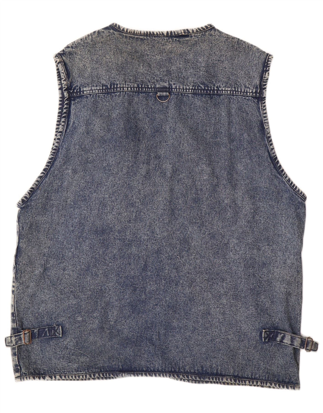 VINTAGE Herre Denim Gilet UK 50 5XL Blå