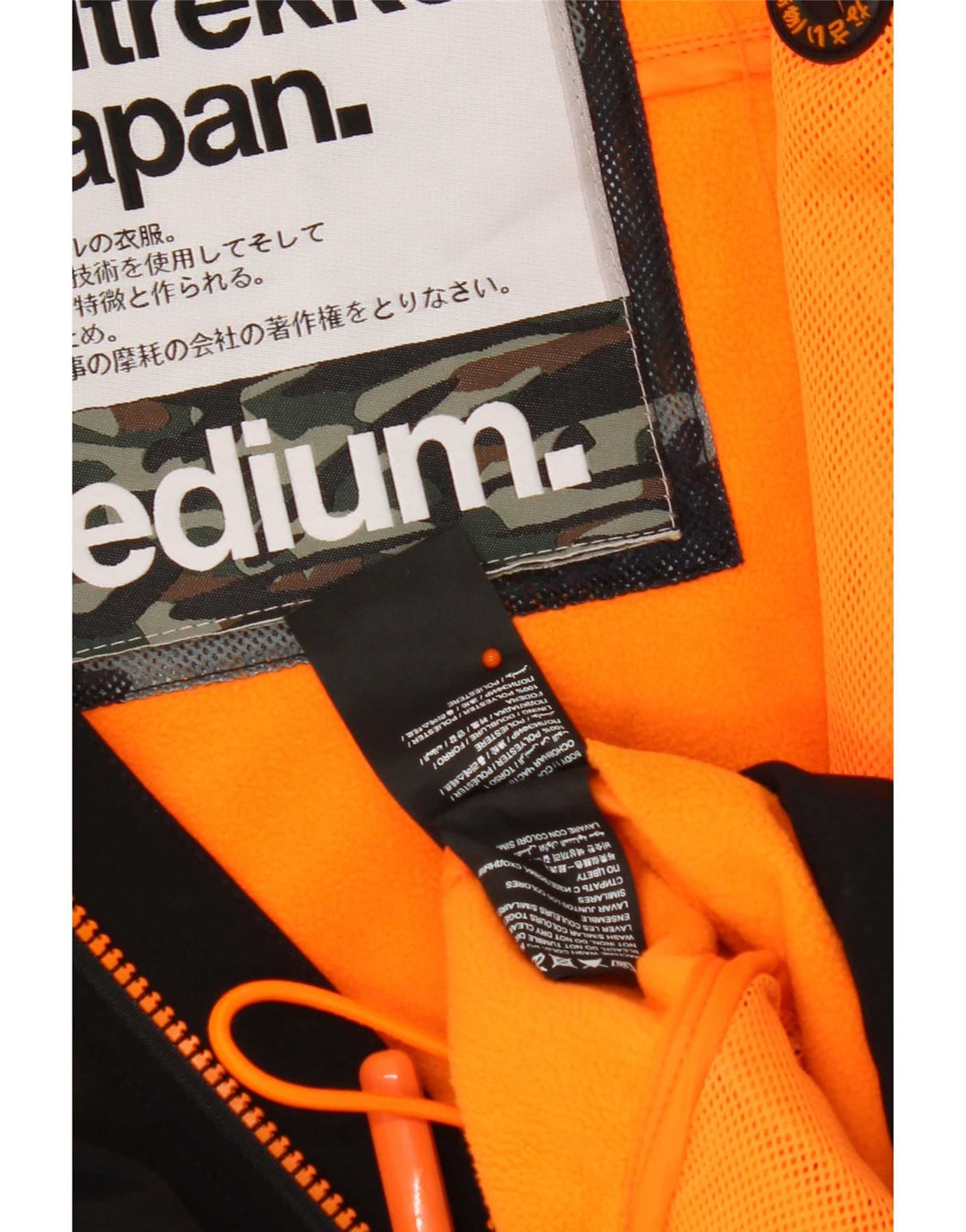 Superdry Herre The Windtrekker Graphic Windbreaker Jacket UK 38 Medium Black