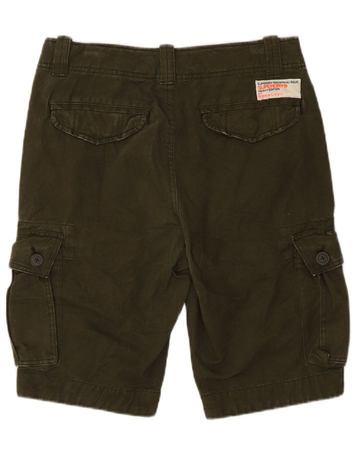 Superdry Herre Cargo Shorts Små W29 Khaki Bomuld