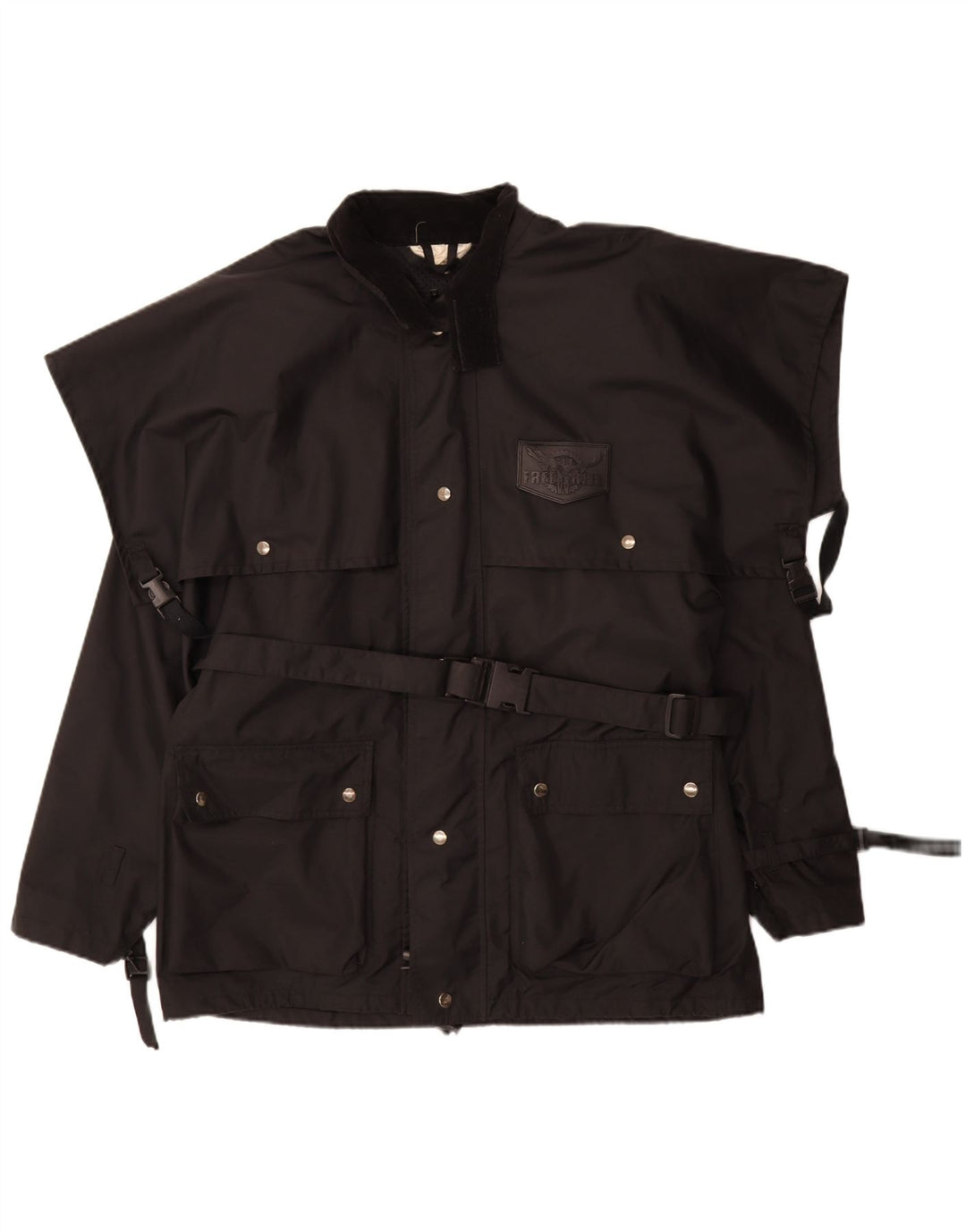 Freewheel Herre Moto Racer Utility Jacket UK 38 Medium Sort Nylon