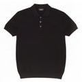 Zara Polo skjorte til mænd, medium sort viskose
