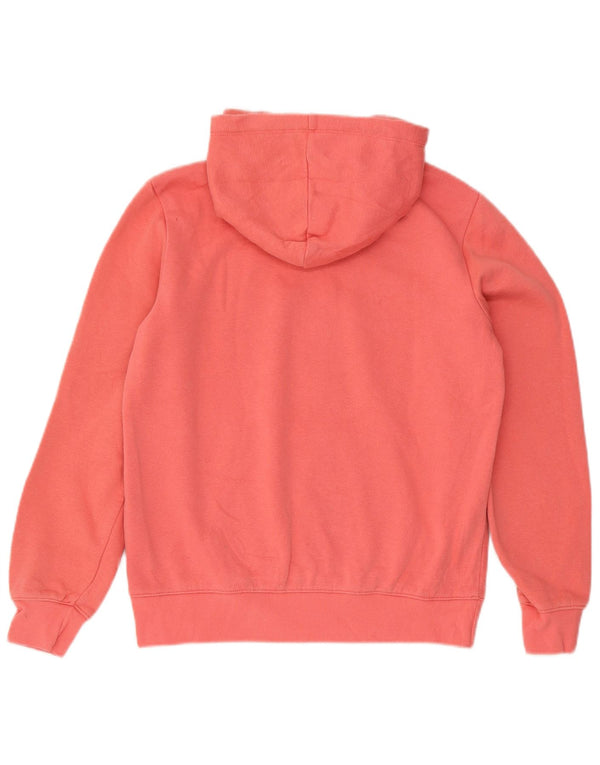 Champion Dame Grafisk Hoodie Jumper UK 16 Large Pink Bomuld