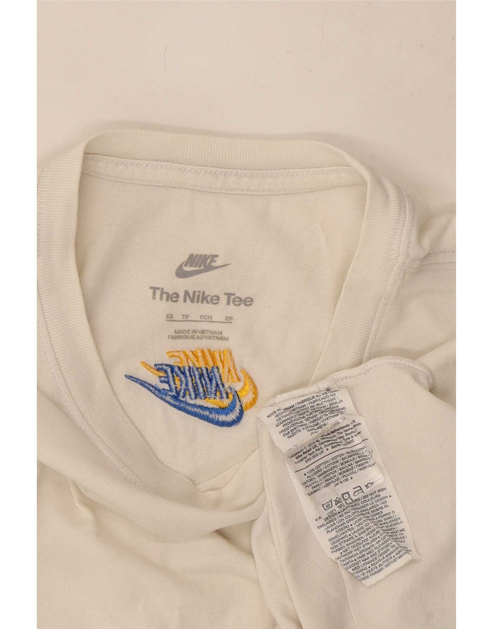 Nike Herre T-shirt Top XS Hvid Bomuld