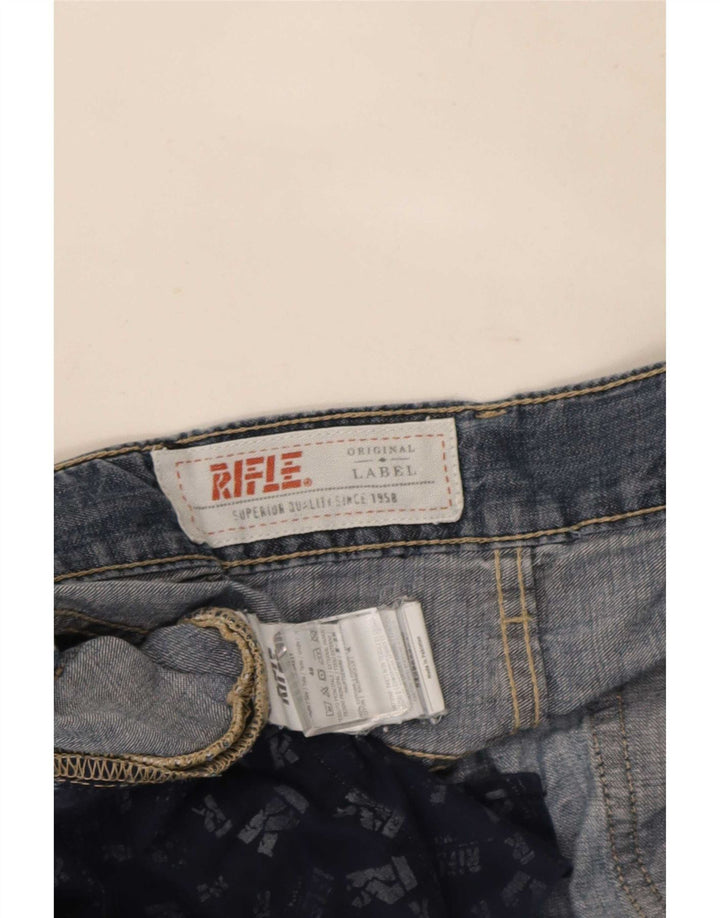 Rifle Herre Straight Jeans IT 48 Medium W34 L34 Blå Bomuld