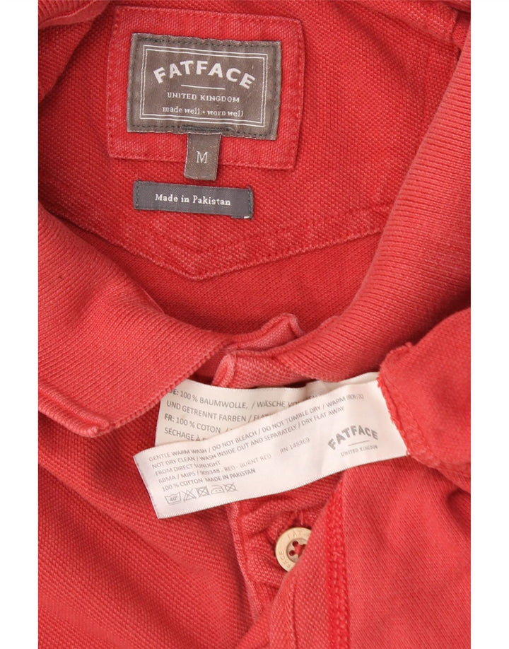FAT FACE Poloshirt til mænd Medium rød bomuld