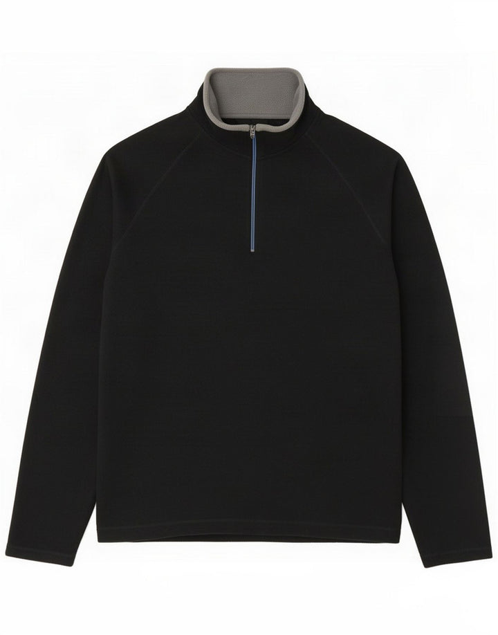 Gap herre lynlås hals fleece jumper medium sort polyester