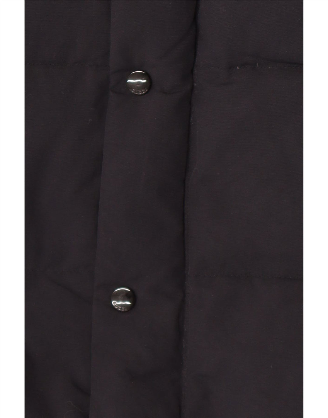 Gucci Herre grafisk hættepolstret frakke IT 46 Stor sort polyamid