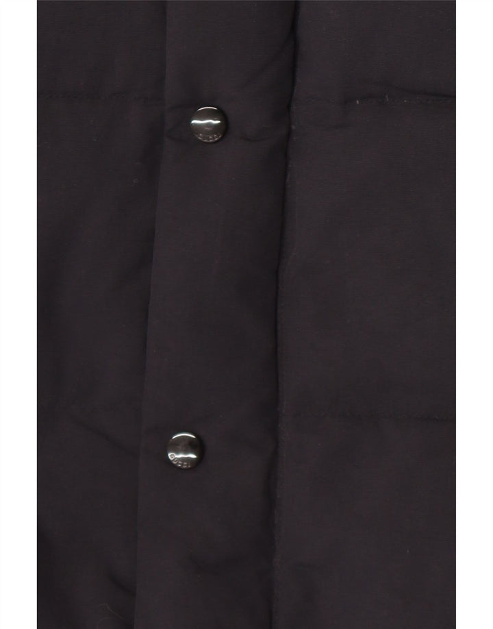 Gucci Herre grafisk hættepolstret frakke IT 46 Stor sort polyamid