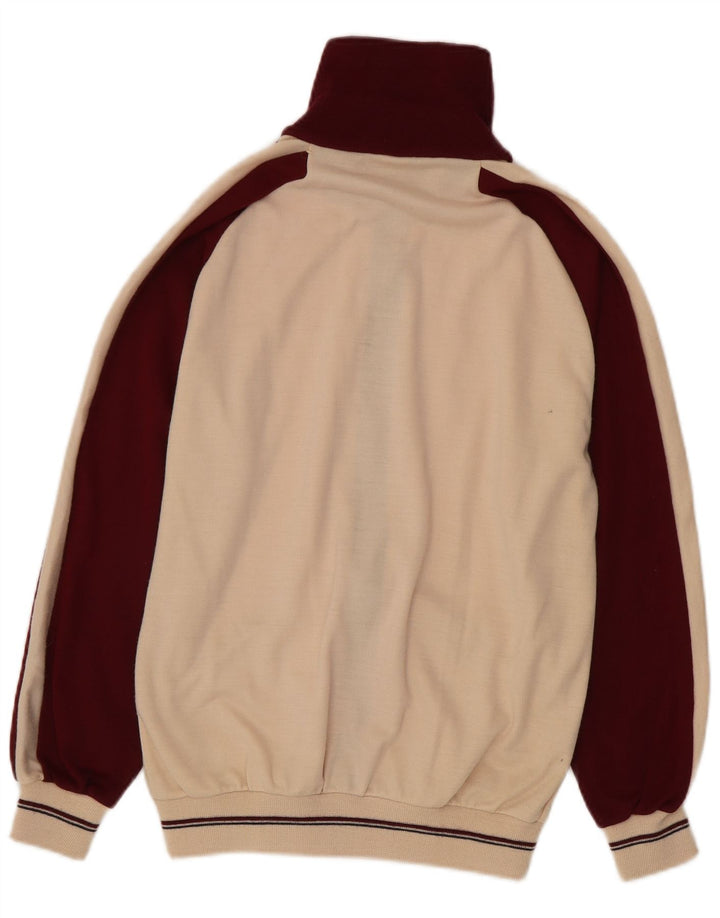 Vintage hel træningsdragt til kvinder EU 40 Medium Burgundy Colourblock Retro