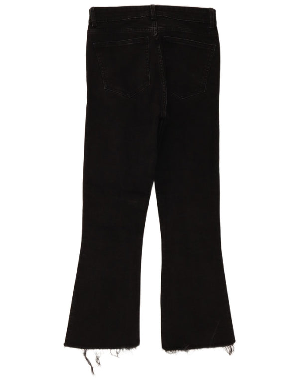 Zara Dame Bootcut Jeans EU 38 Small W28 L27 Sort
