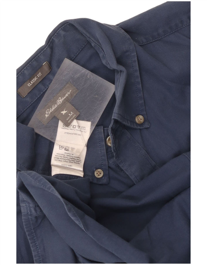 Eddie Bauer Herre Classic Fit skjorte Medium marineblå bomuld