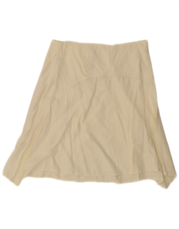 Sisley Dame Asymmetrisk Nederdel W30 Medium Gul