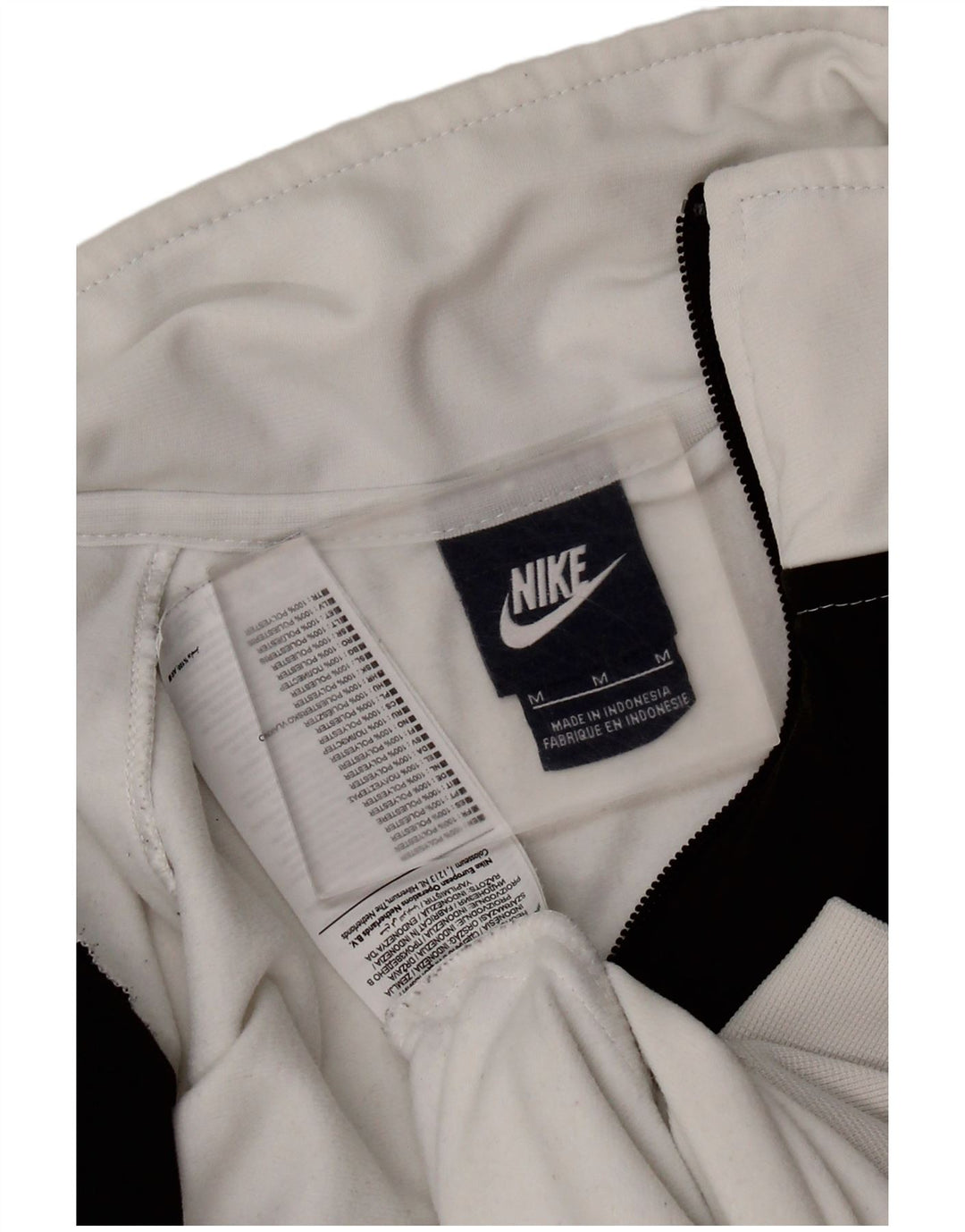 NIKE Grafisk træningsdragt topjakke til mænd Medium White Colourblock Polyester