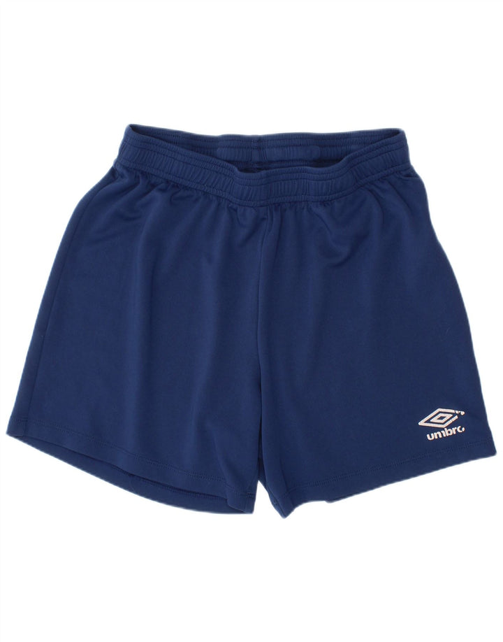 Umbro Boys Sports Shorts 11-12 År Large Navy Blue Polyester
