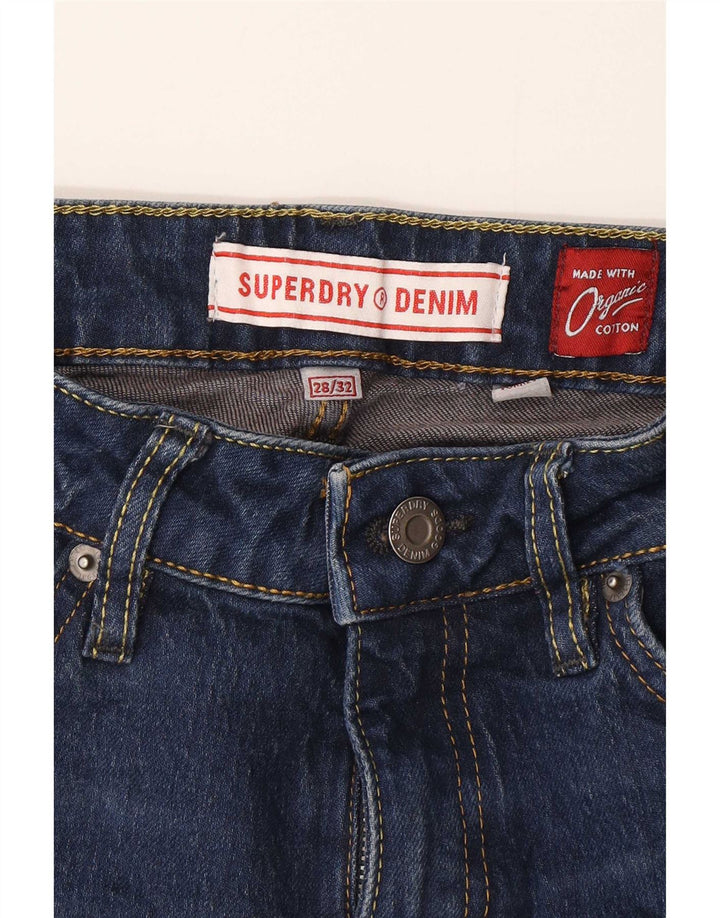 Superdry Dame Flared Jeans W28 L32 Marineblå Bomuld