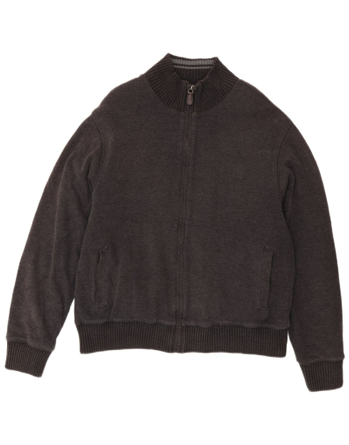 Marks & Spencer Herre Blue Harbor Cardigan Sweater Stor Grå Bomuld