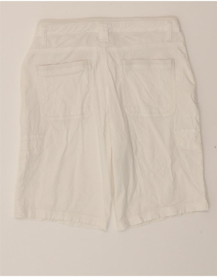 LEE Womens Bermuda Cargo Shorts US 6 Medium W30  White Cotton Vintage Lee and Second-Hand Lee from Messina Hembry 