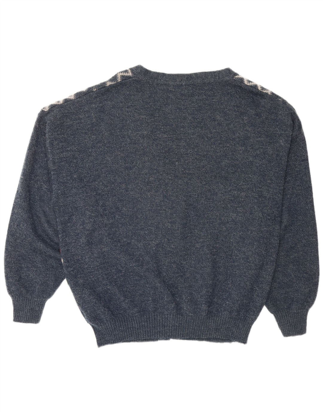 CANDA Herre Loose Fit Cardigan Sweater 2XL Navy Blue Argyle/Diamond Akryl