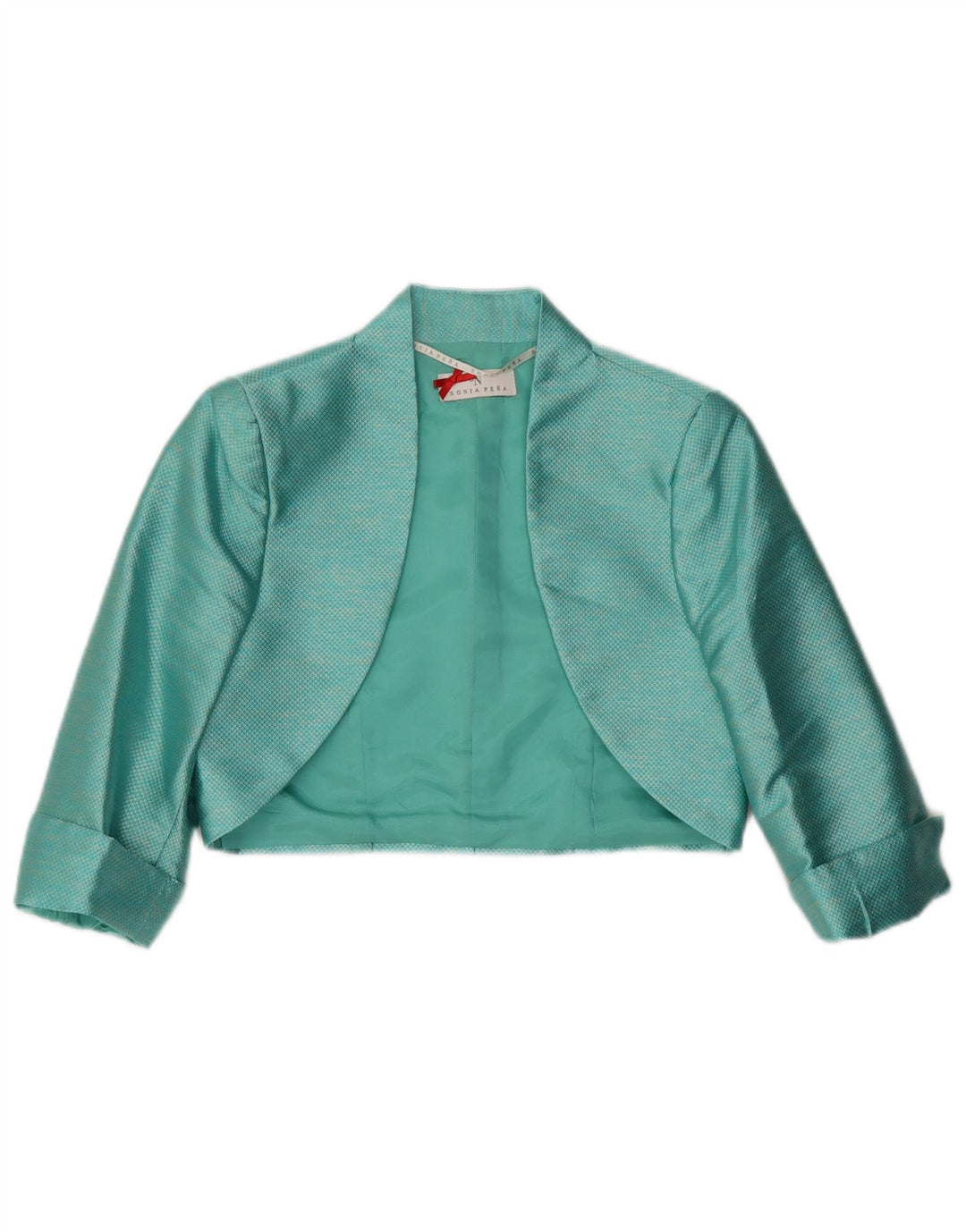 Kvinder 2-delt sæt US 8 Medium turkis polyester