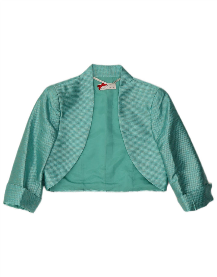 Kvinder 2-delt sæt US 8 Medium turkis polyester
