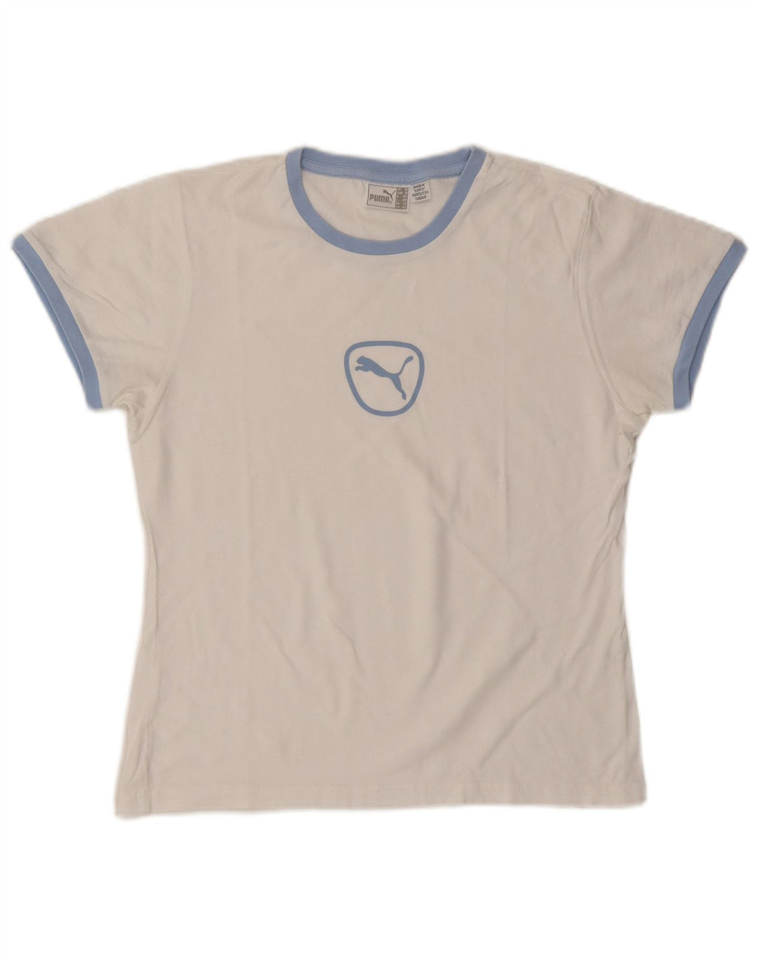 Puma Grafisk T-Shirt Top UK 14 Medium White