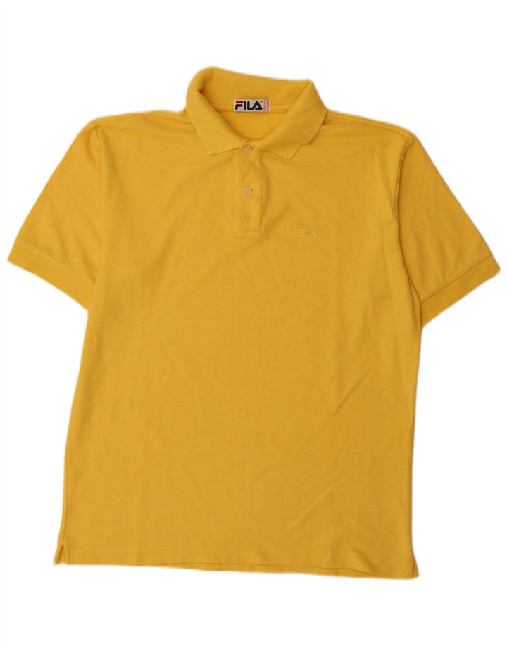 Fila Herre Polo Shirt IT 50 Medium Gul Bomuld