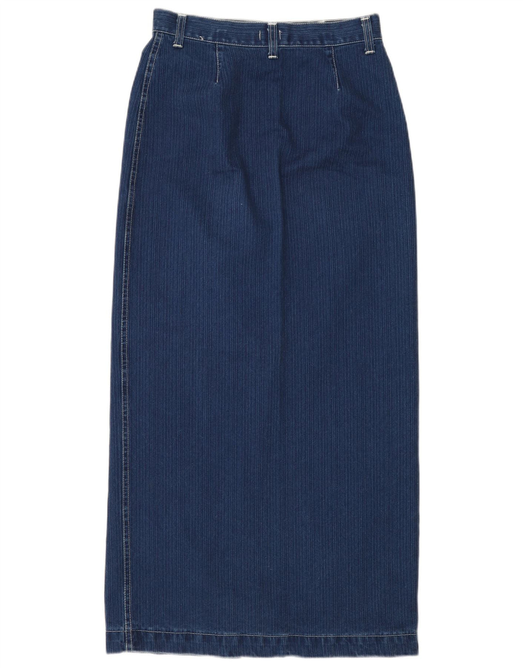 X-CAPE Dame Højtaljet Denim Maxi Nederdel IT 44 Medium W26 Blå Bomuld