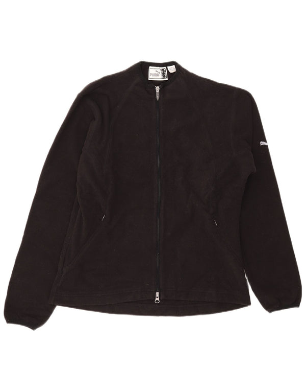 Puma Fleecejakke til kvinder UK 12 Medium Sort Polyester