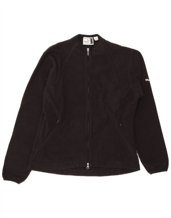 Puma Fleecejakke til kvinder UK 12 Medium Sort Polyester