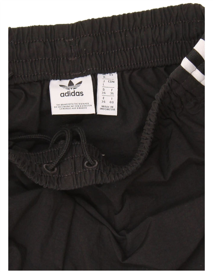 Adidas Graphic Tracksuit Bukser til kvinder Joggers UK 8 Small Black Polyester
