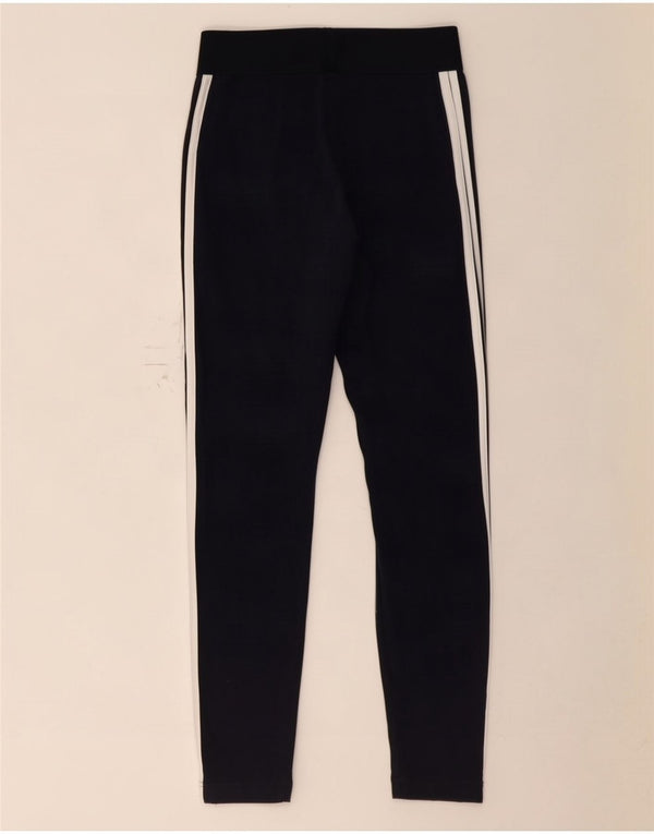 Adidas Dame Leggings UK 8/10 Small Navy Blue Bomuld