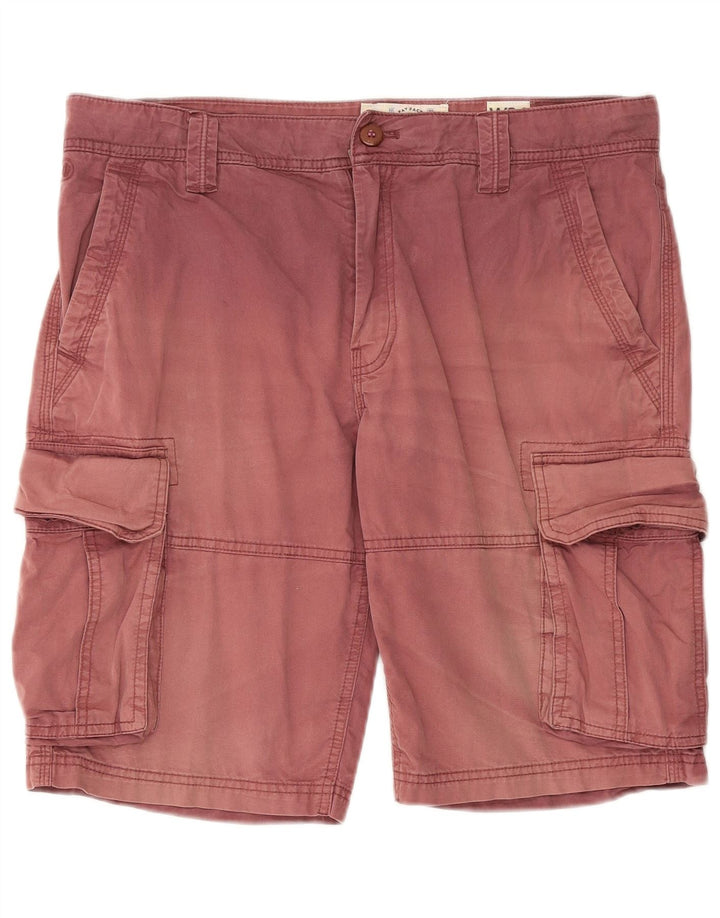 Fat Face Herre Cargo Shorts W34 Large Red Bomuld