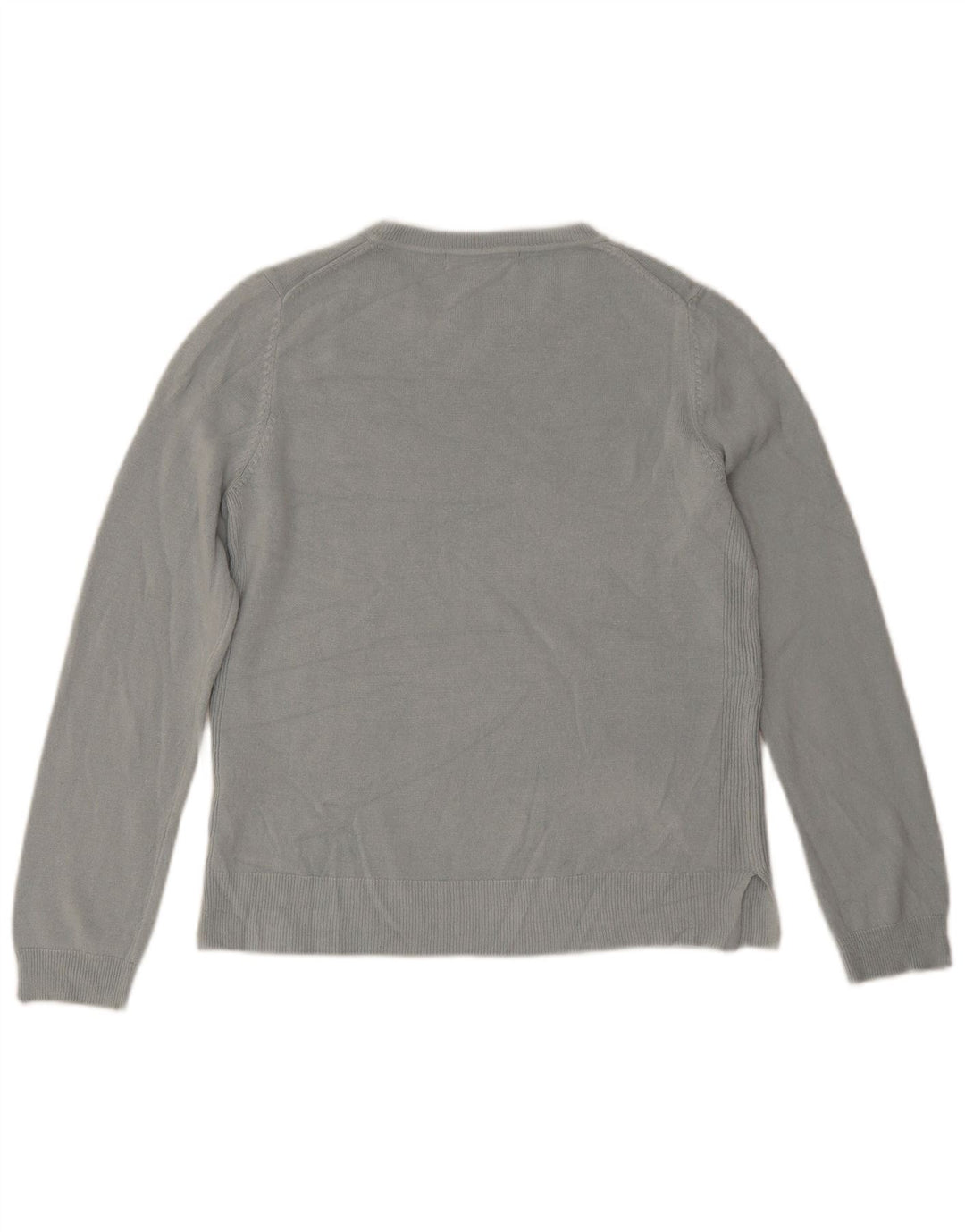 Marks & Spencer Dame sweater med rund hals DK 12 Medium Blue Acryl