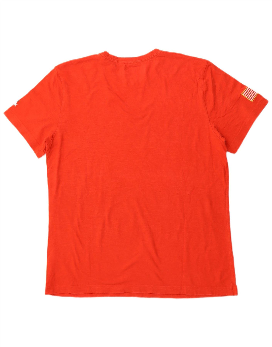 REEBOK Herre Grafisk T-Shirt Top Stor Orange Bomuld