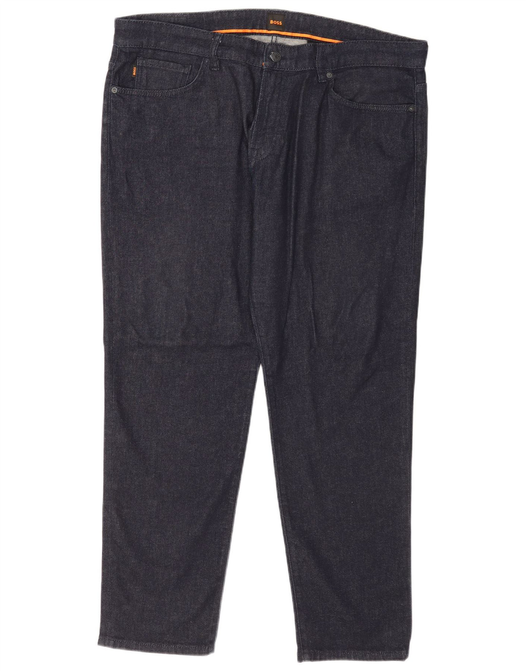 Hugo Boss Herre Slim Jeans W38 L32 Marineblå Bomuld
