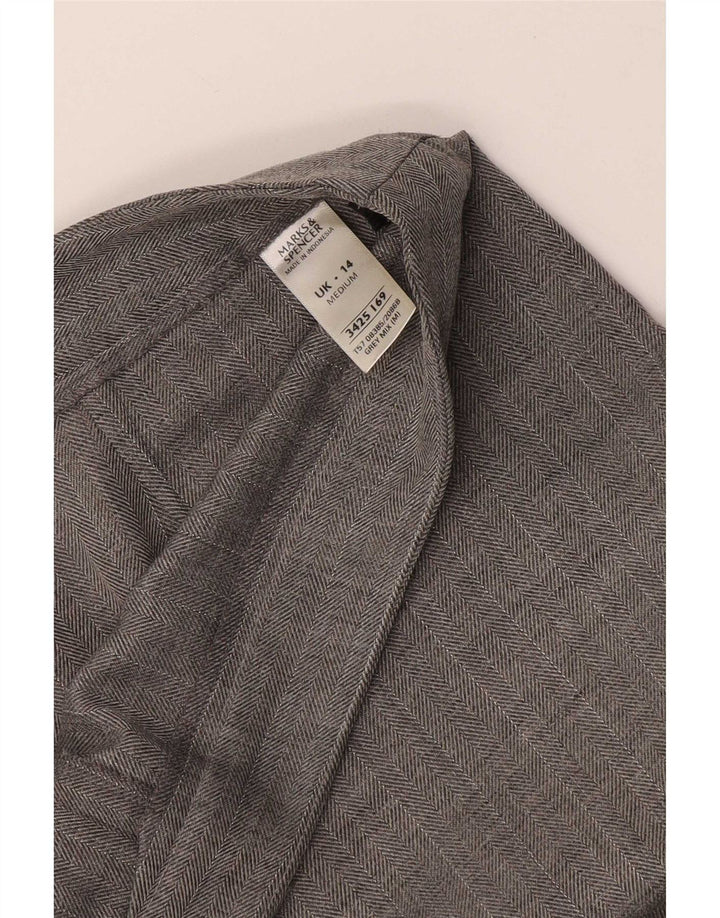 Marks & Spencer jakkesæt til kvinder UK 14 Medium W32 L28 Grå sildeben