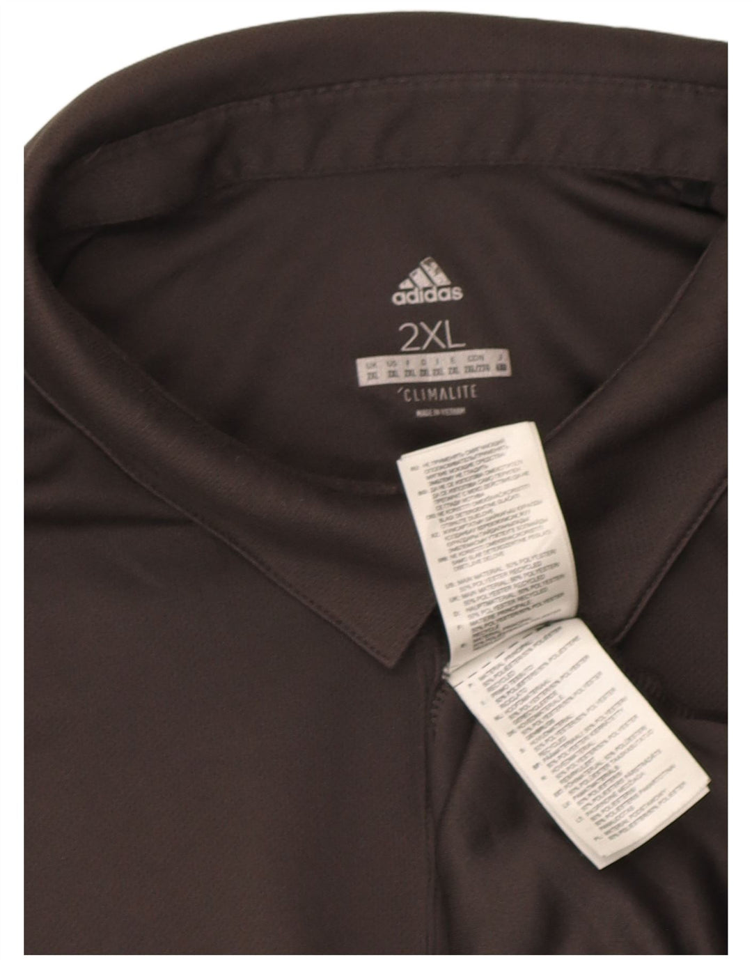 Adidas Herre Climalite Polo Shirt 2XL Grå Polyester