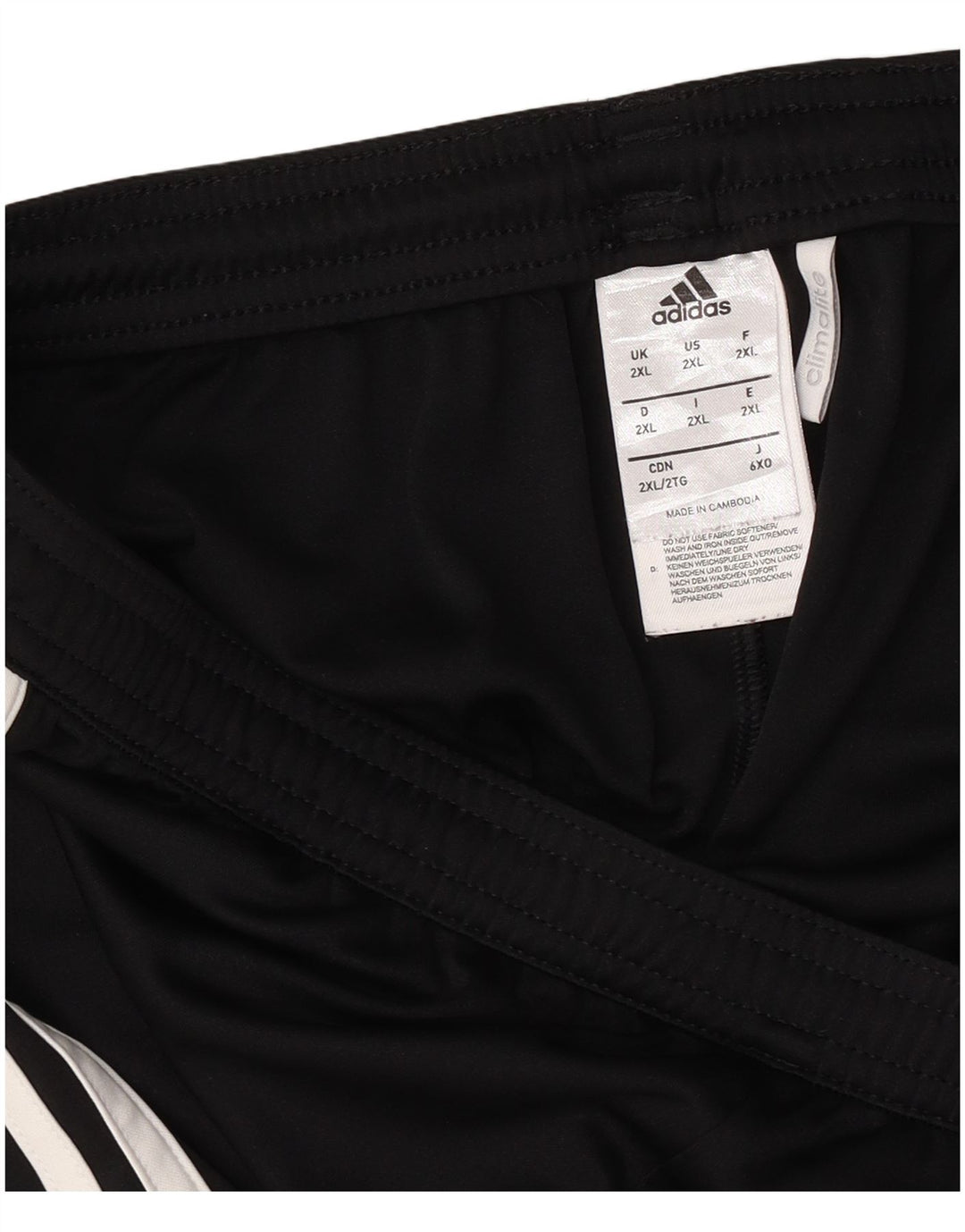 Adidas Herre Climalite Sport Shorts 2XL Sort Colourblock Polyester