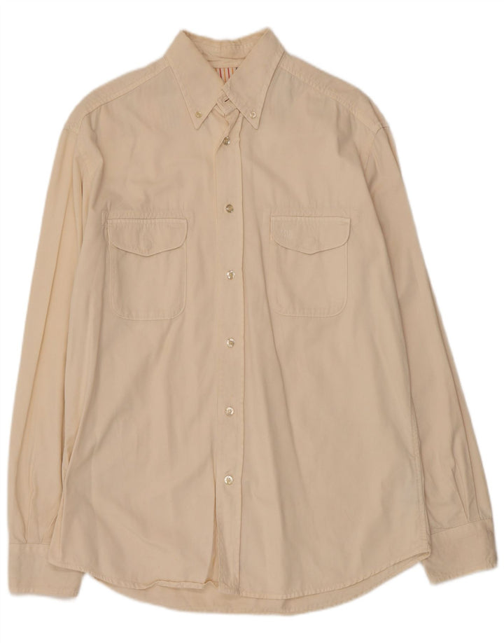 TÆNK PINK Herreskjorte Medium Beige Bomuld
