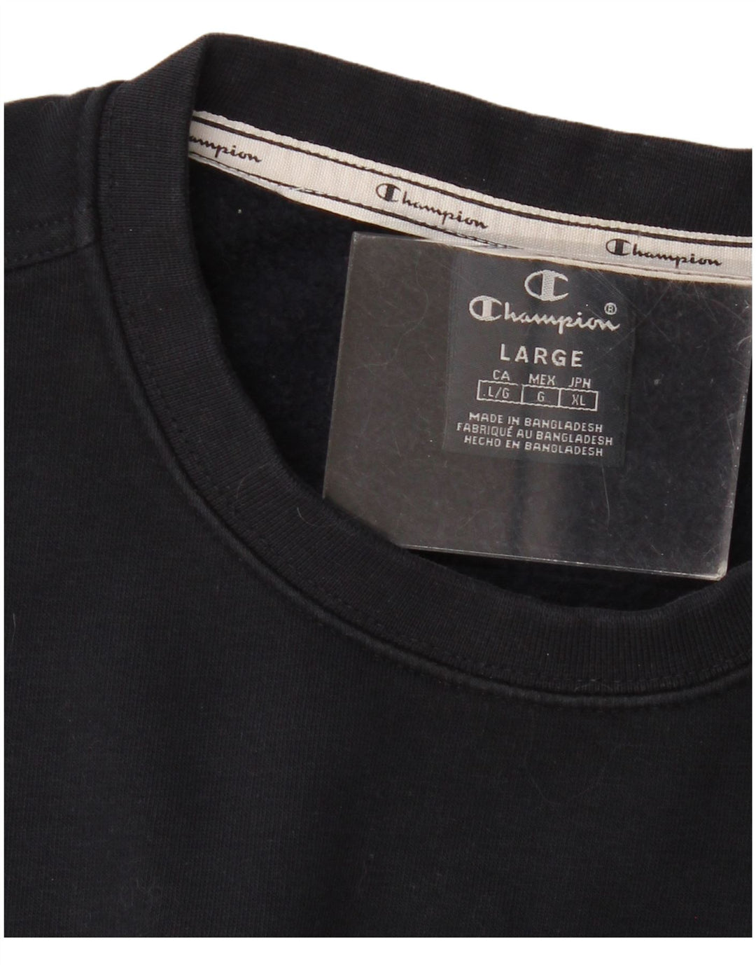 Champion Herre Grafisk Sweatshirt Jumper Large Navy Blue