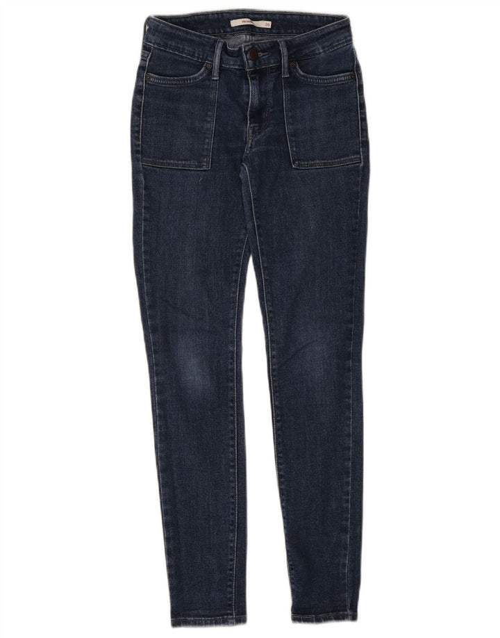 Levi's Dame 711 Skinny Jeans W26 L28 Blå