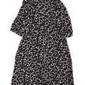 Marks & Spencer Kvinders abstrakt mønster Maxikjole UK 18 XL Sort