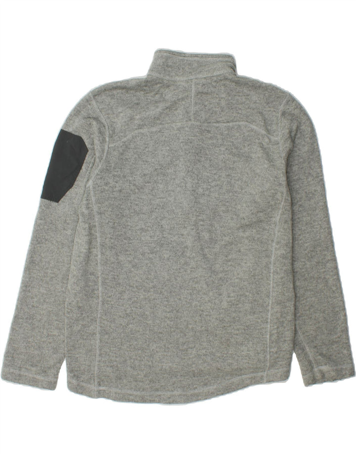 EDDIE BAUER Mens Zip Neck Sweatshirt Jumper Large Grey Polyester Vintage Eddie Bauer and Second-Hand Eddie Bauer from Messina Hembry 