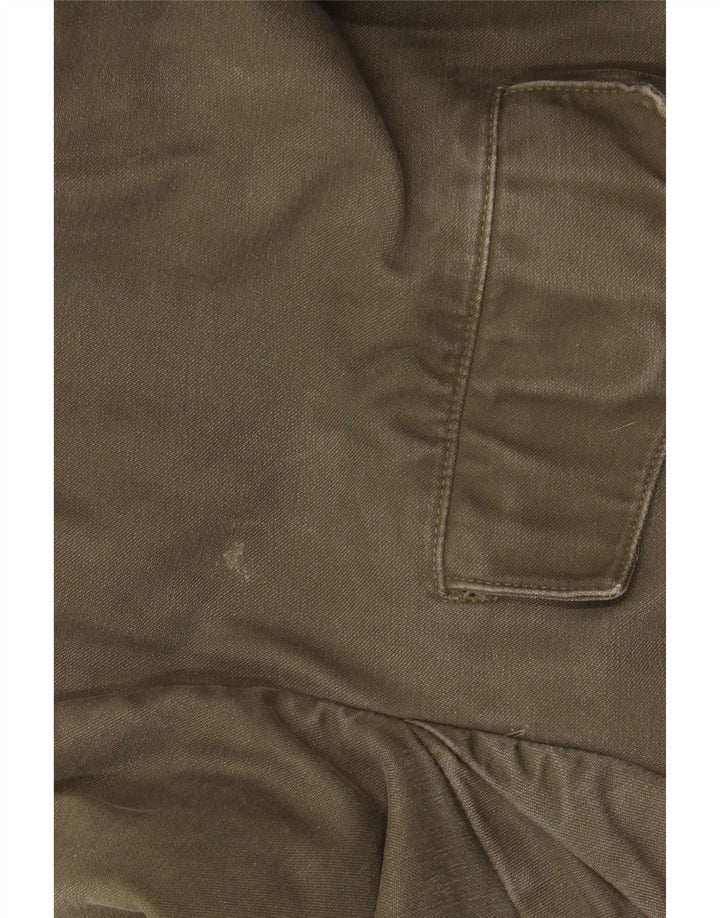 VINTAGE Military Parkajakke med hætte til mænd UK 40 Large Khaki