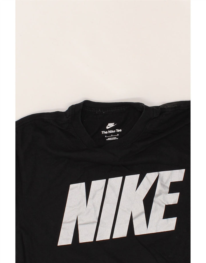 NIKE Mens Graphic T-Shirt Top Medium Black Cotton Vintage Nike and Second-Hand Nike from Messina Hembry 