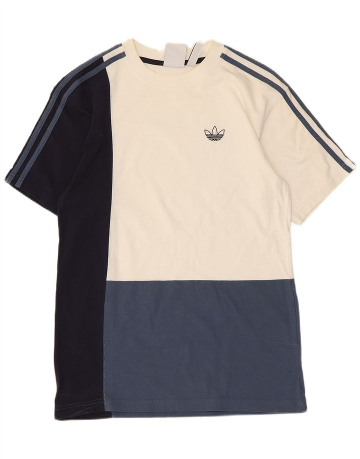 Adidas Herre T-Shirt Top Lille flerfarvet Colourblock Bomuld